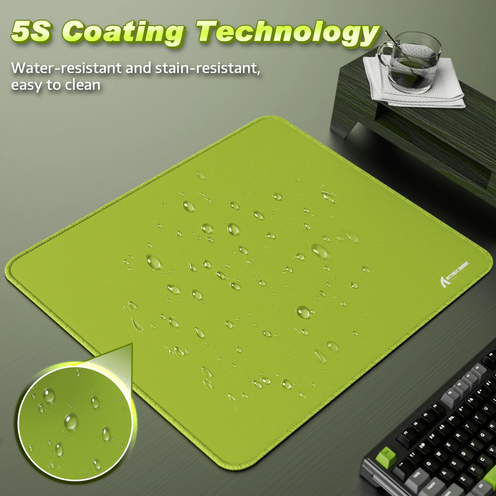 ATTACK SHARK CM02 eSport Gaming Mousepad (450x400x4 MM) - Image 13