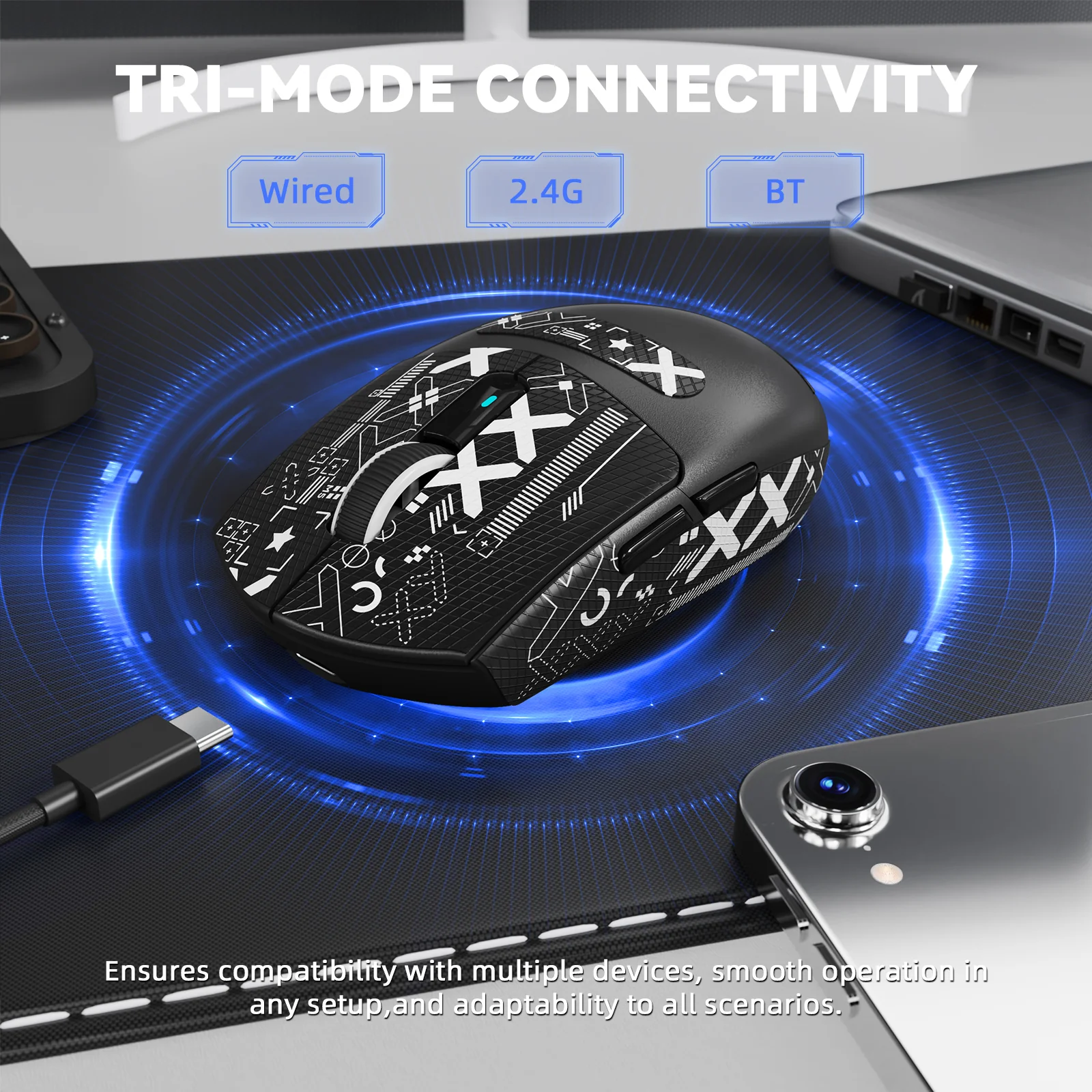 ATTACK SHARK G3PRO Tri-mode Wireless Gaming Mouse with Charge Dock 25000 DPI Ultra Lightweight - Image 43