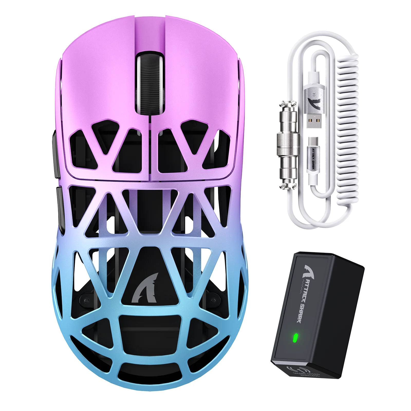 ATTACK SHARK R2 Magnesium Alloy PAW3950 Gaming Mouse 8K with Mouse Coiled Cable (Not Include the Charging Dock) - Image 13