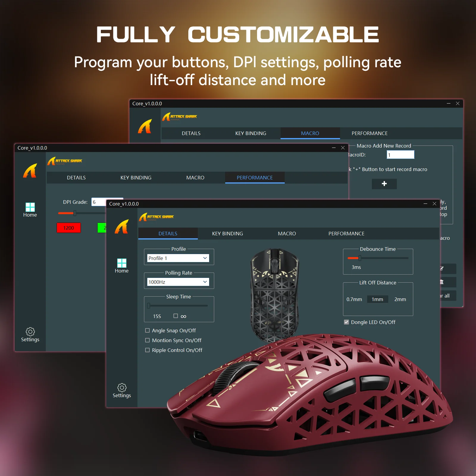 ATTACK SHARK R5 ULTRA Carbon Fiber Wireless 8K PAW3950MAX Gaming Mouse - Image 25