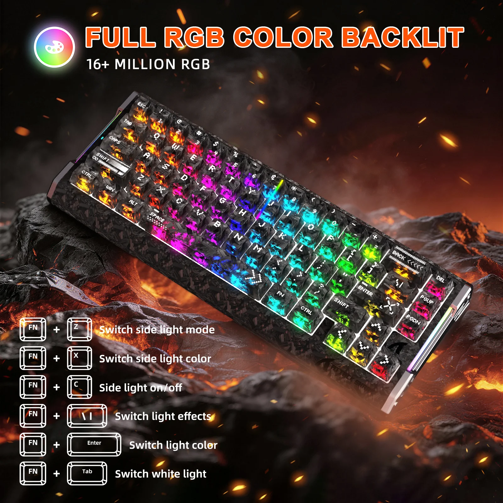 ATTACK SHARK R68 HE & R5 ULTRA Carbon Fiber Gaming Bundle - Image 9