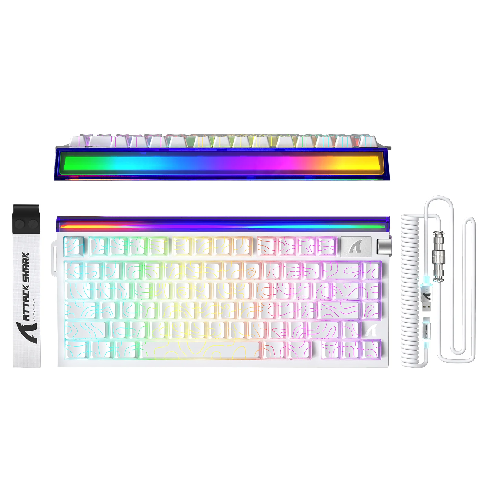 ATTACK SHARK R85 HE Rapid Trigger Keyboard with C01ULTRA LED Cable - Image 19