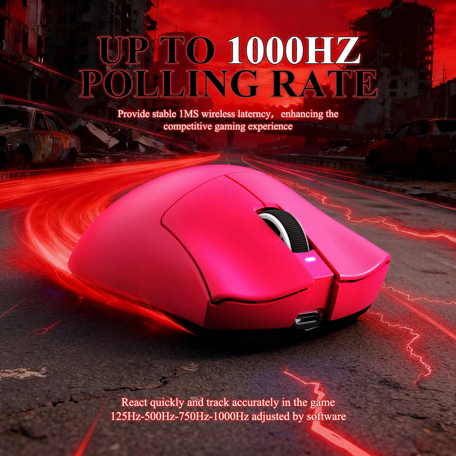 ATTACK SHARK V3PRO Ultra-Light Tri-Mode Gaming Mouse with Charging Dock - Image 23