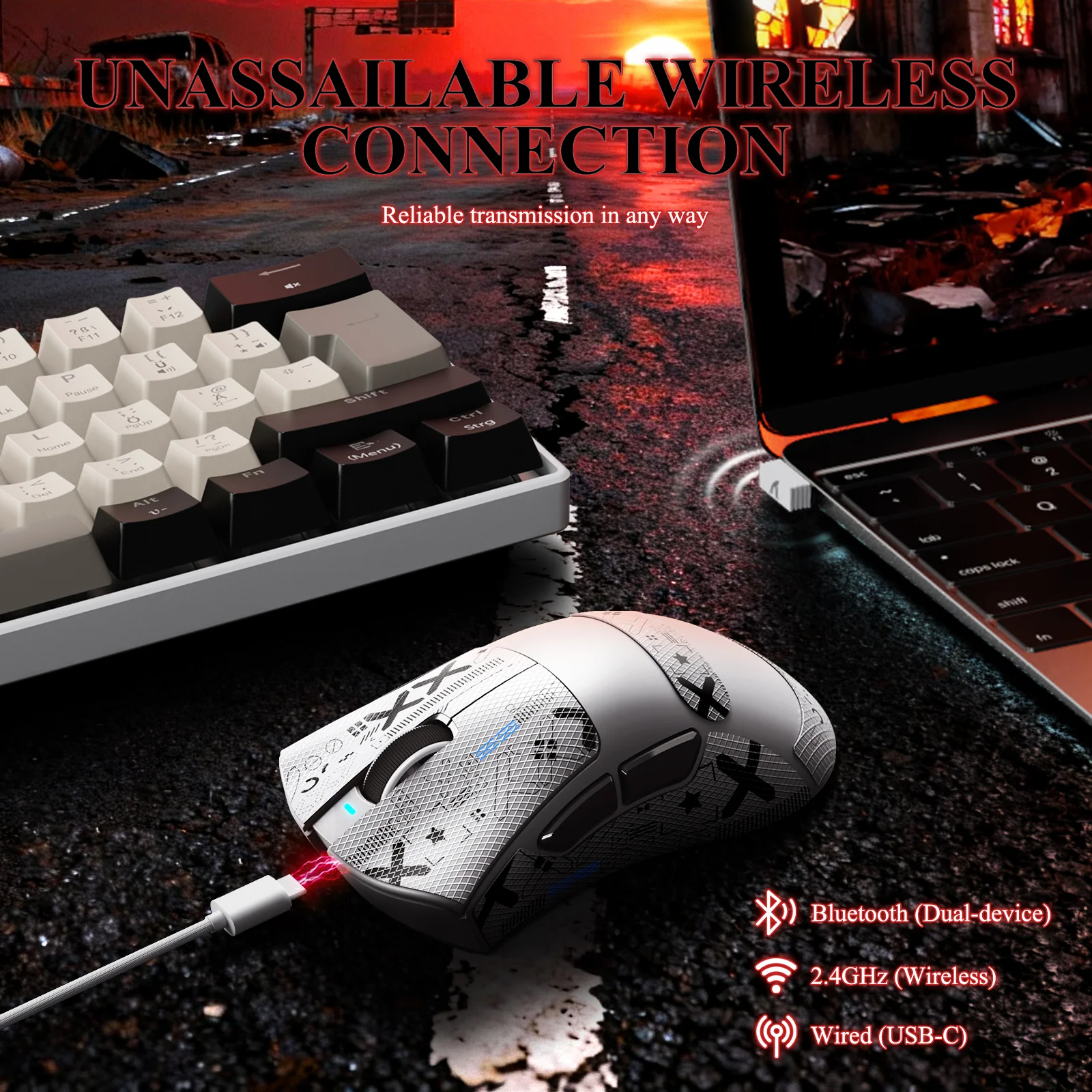 ATTACK SHARK V3PRO Ultra-Light Tri-Mode Gaming Mouse with Charging Dock - Image 39