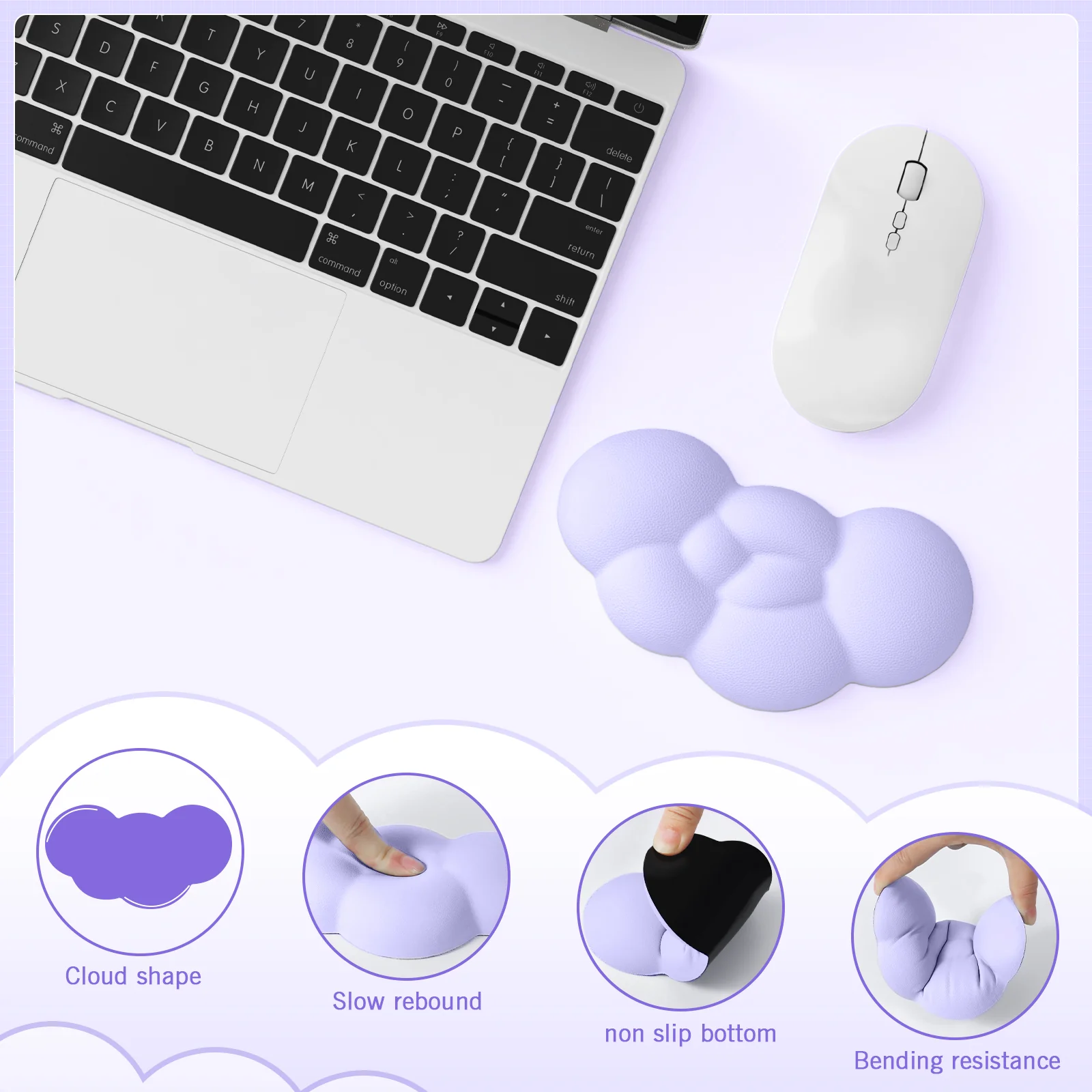 ATTACK SHARK X MAMBASNAKE Cloud Mouse Wrist Rest - Image 13