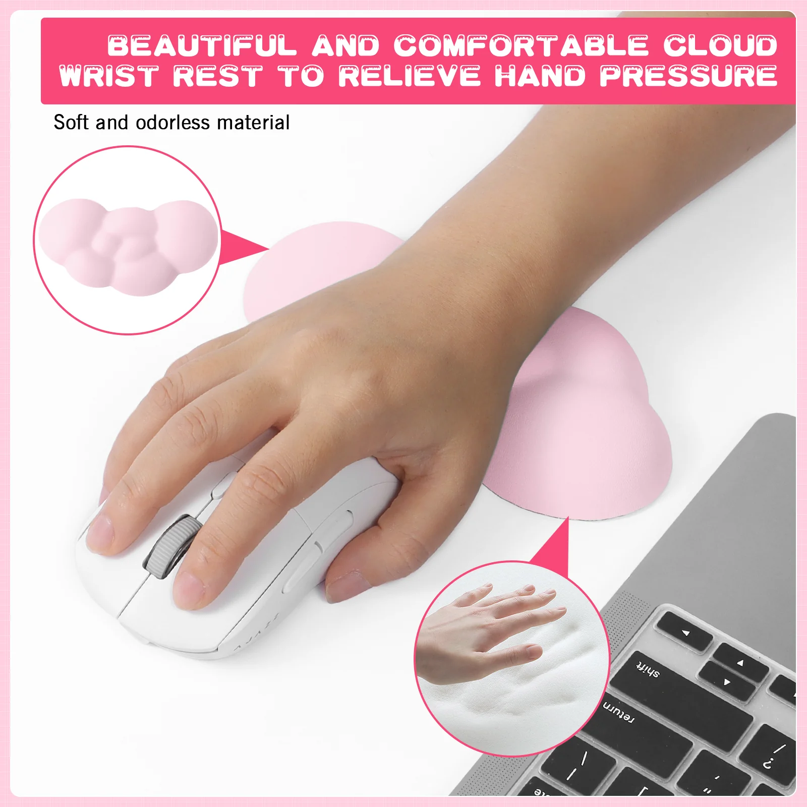 ATTACK SHARK X MAMBASNAKE Cloud Mouse Wrist Rest - Image 18