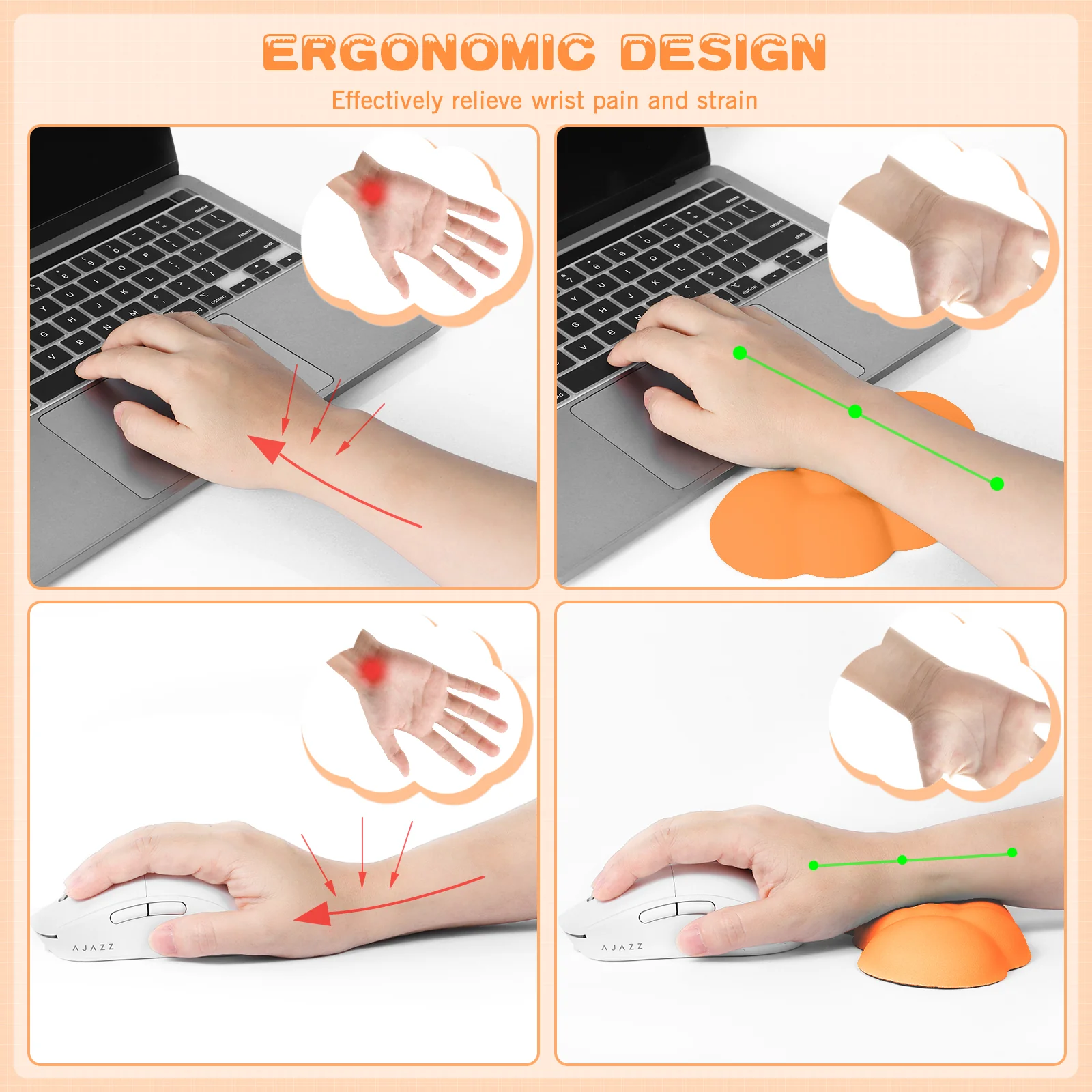 ATTACK SHARK X MAMBASNAKE Cloud Mouse Wrist Rest - Image 69