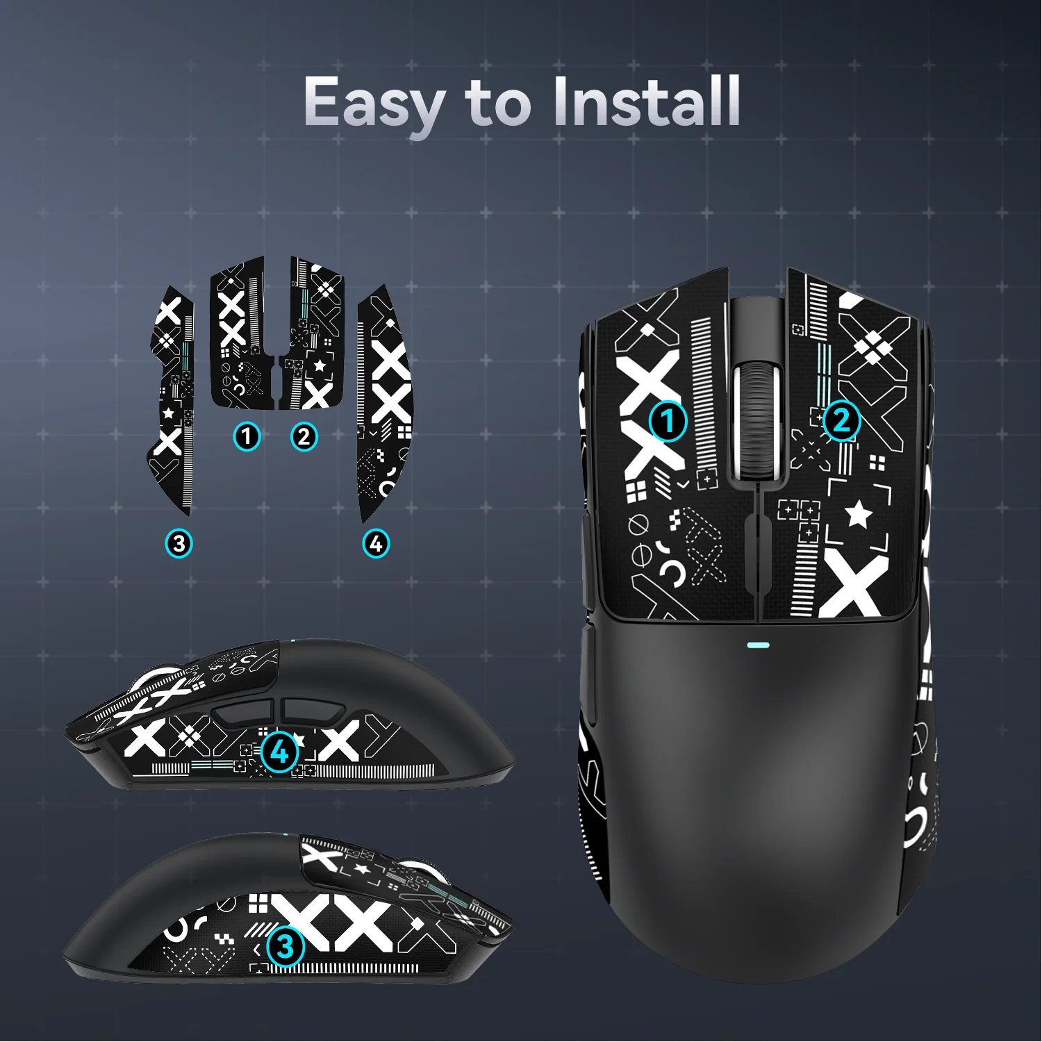 ATTACK SHARK X11 Gaming Mouse Grip Tape - Image 14