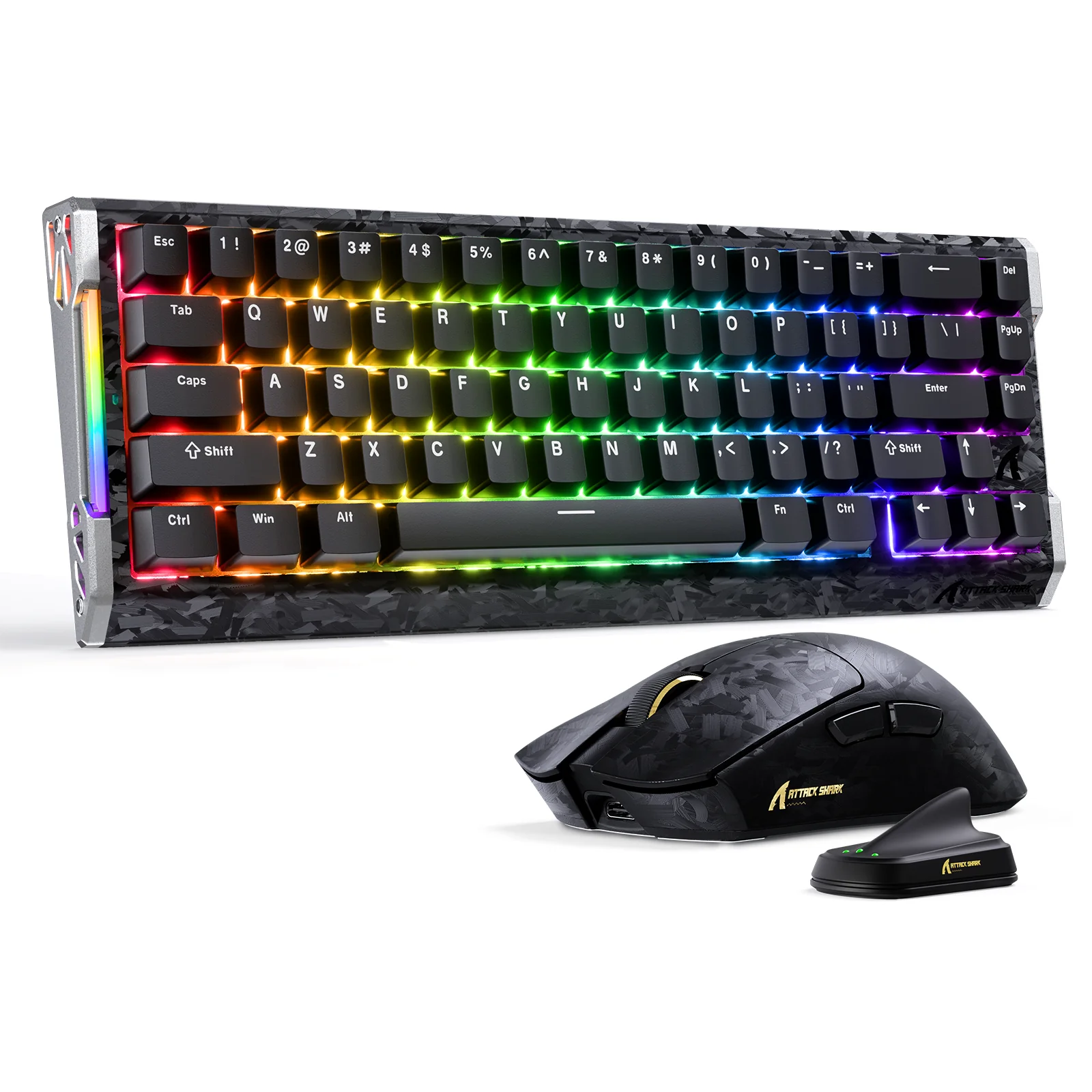 ATTACK SHARK R68 HE & X11 ULTRA Carbon Fiber Gaming Bundle - Image 2