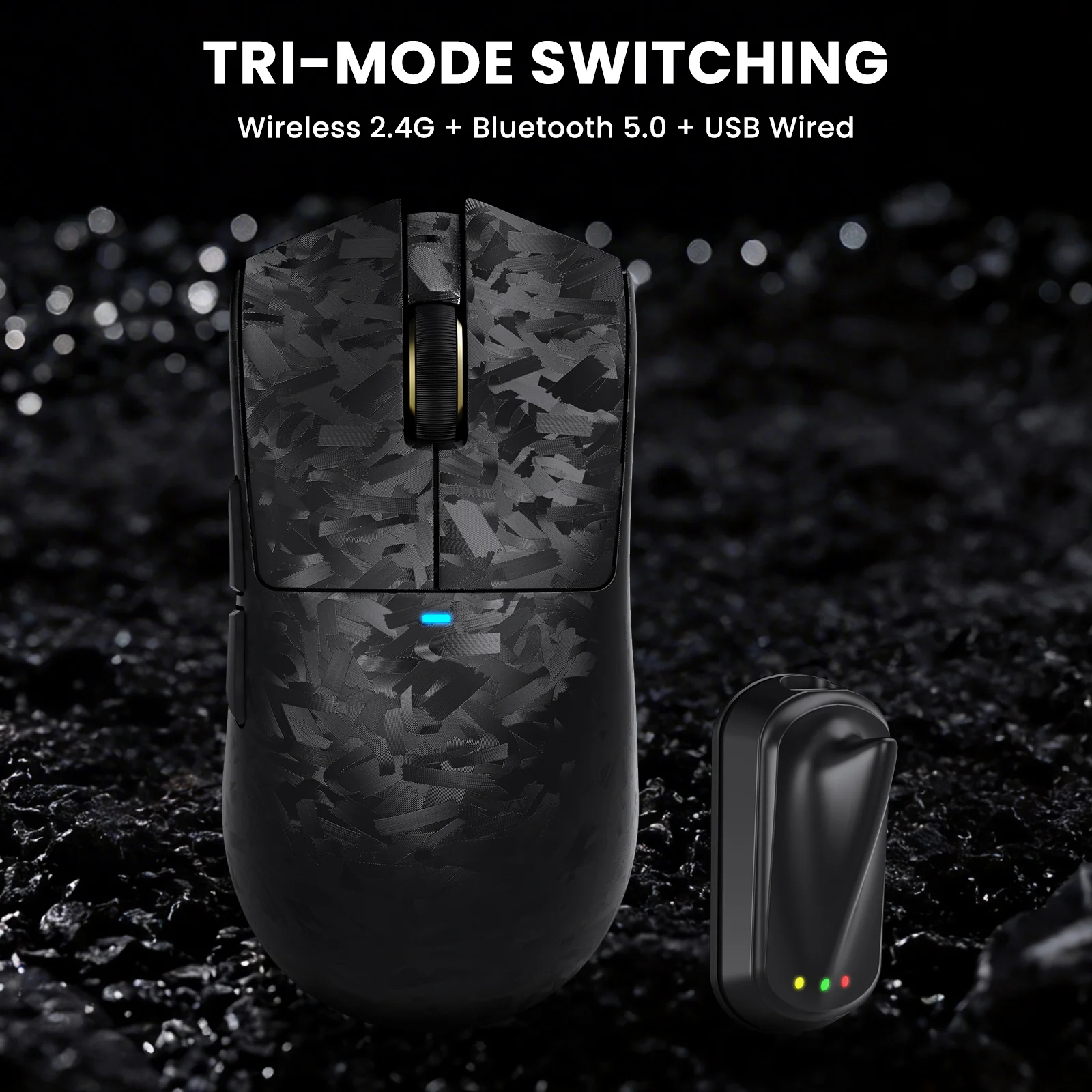 ATTACK SHARK R68 HE & X11 ULTRA Carbon Fiber Gaming Bundle With C01 ULTRA Coiled Cable - Image 22