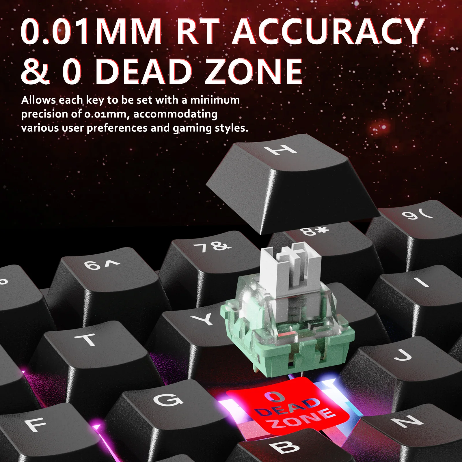 ATTACK SHARK X65 HE Magnetic Switch Rapid Trigger Keyboard - Image 13