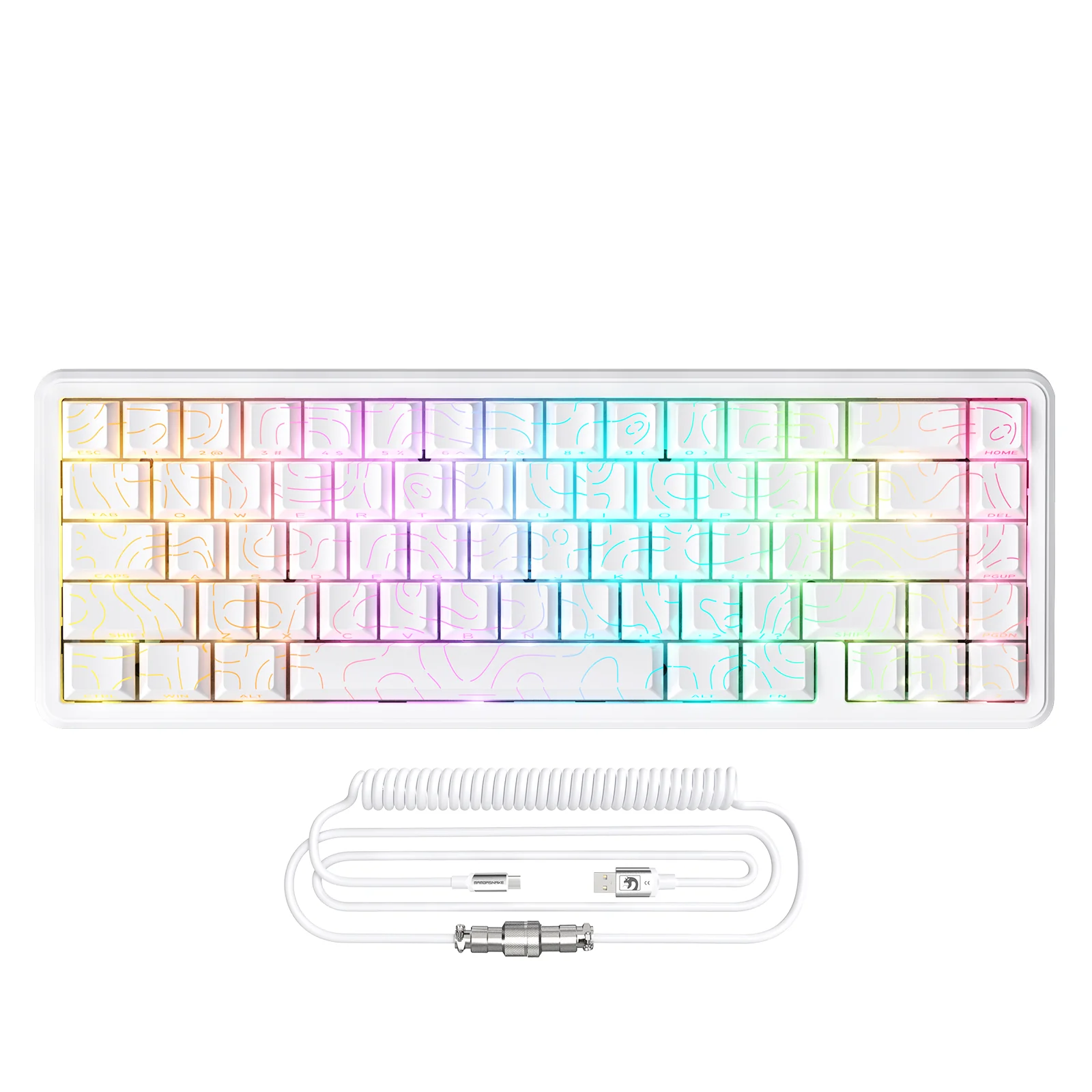 ATTACK SHARK X65 HE Magnetic Switch Rapid Trigger Keyboard With 8Khz Coiled Cable - Image 29