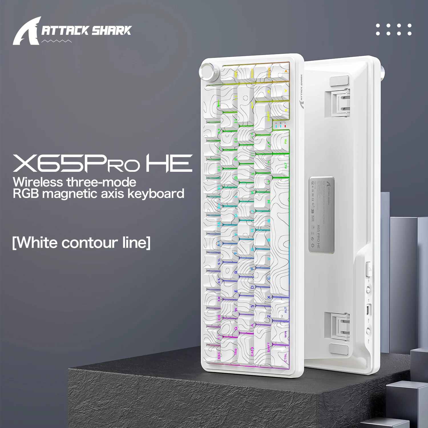 ATTACK SHARK X65PRO HE Rapid Trigger Keyboard - Image 23