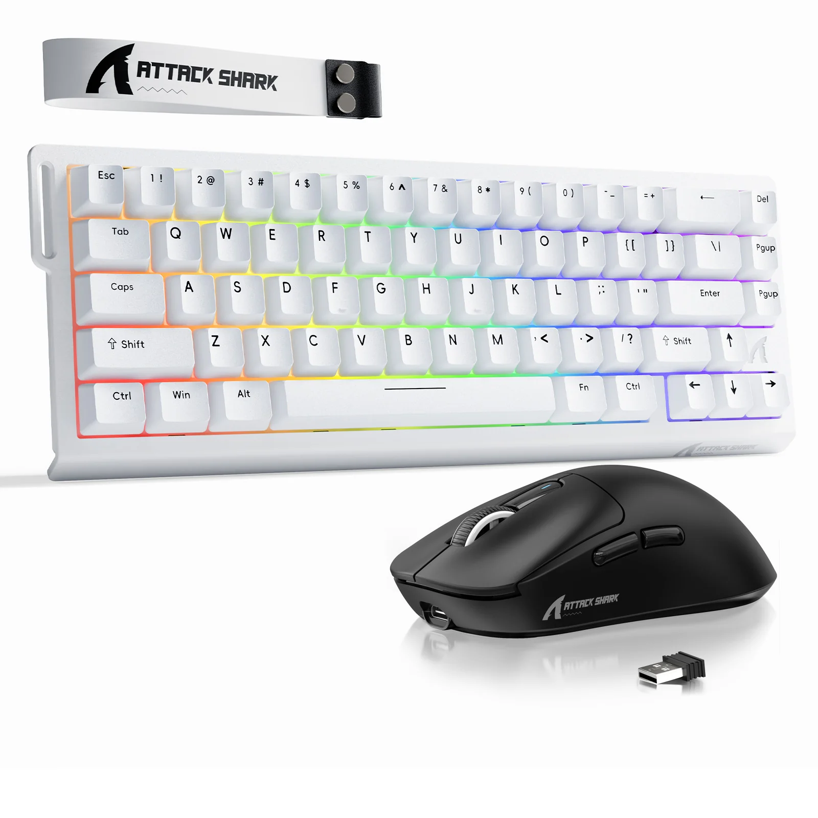 ATTACK SHARK X68HE Rapid Trigger Keyboard + X3 Wireless Gaming Mouse Bundle - Image 2