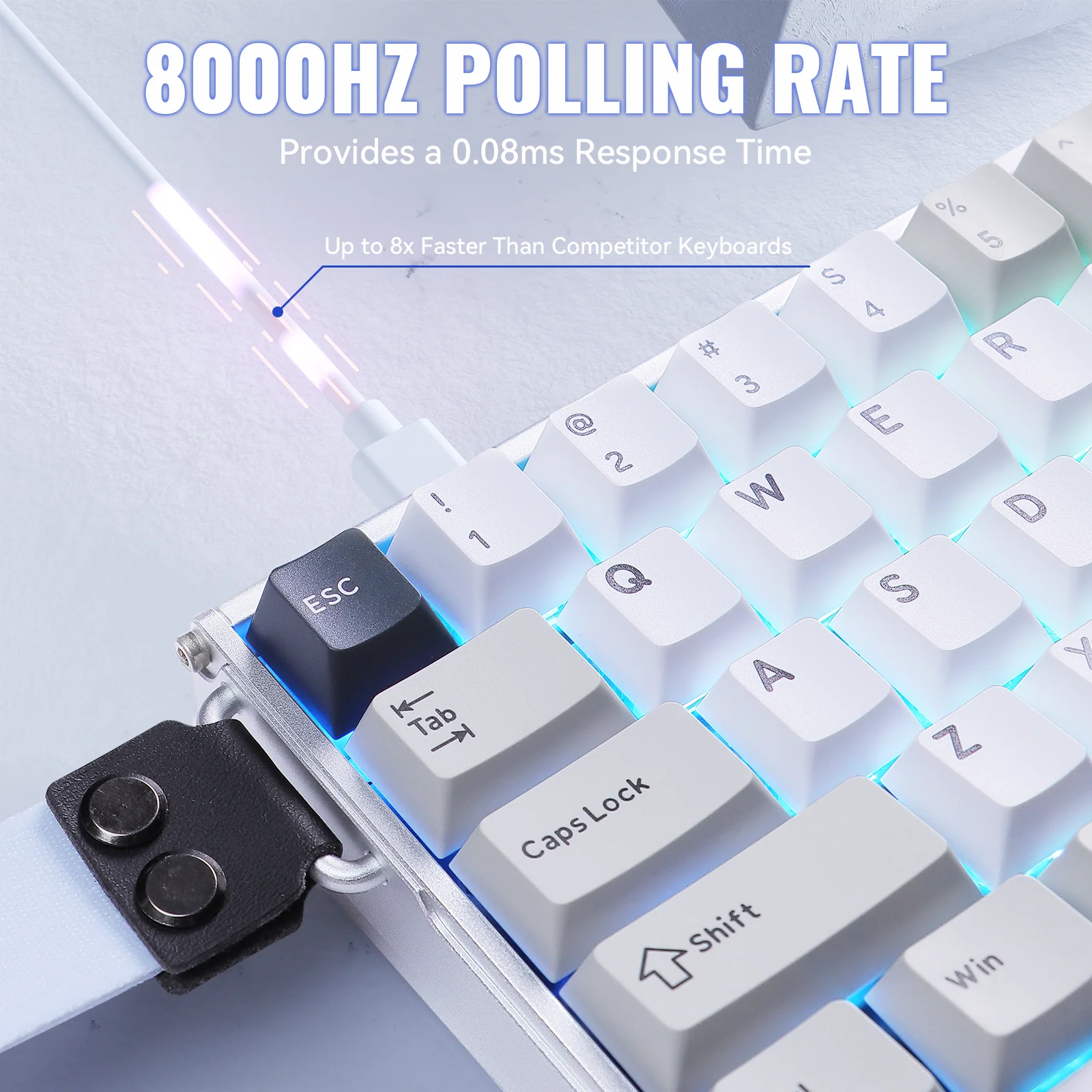 ATTACK SHARK X68MAX HE Rapid Trigger Aluminum Keyboard Magnetic Switch - Image 3