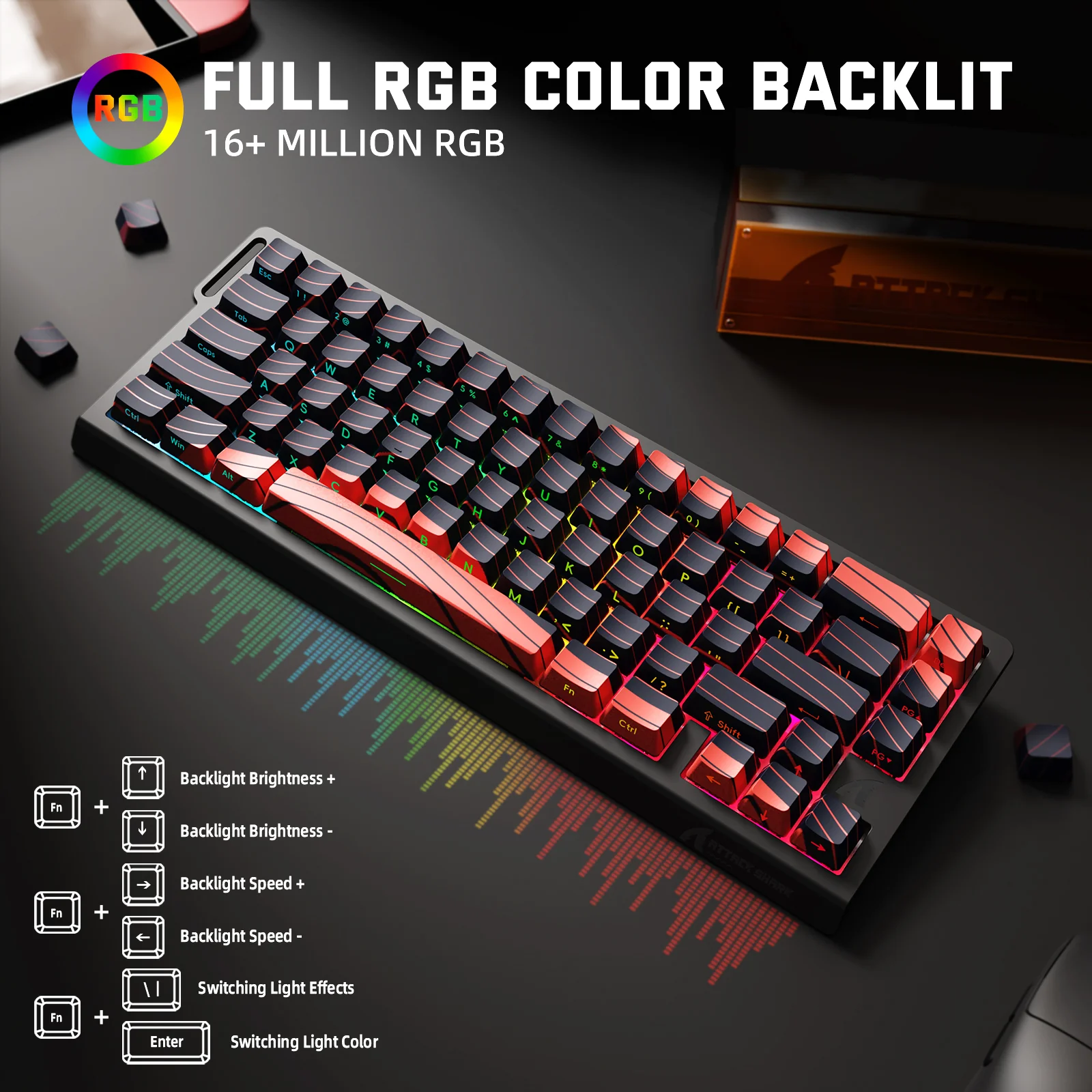 ATTACK SHARK X68PRO HE Wireless Rapid Trigger Keyboard Magnetic Switch - Image 35