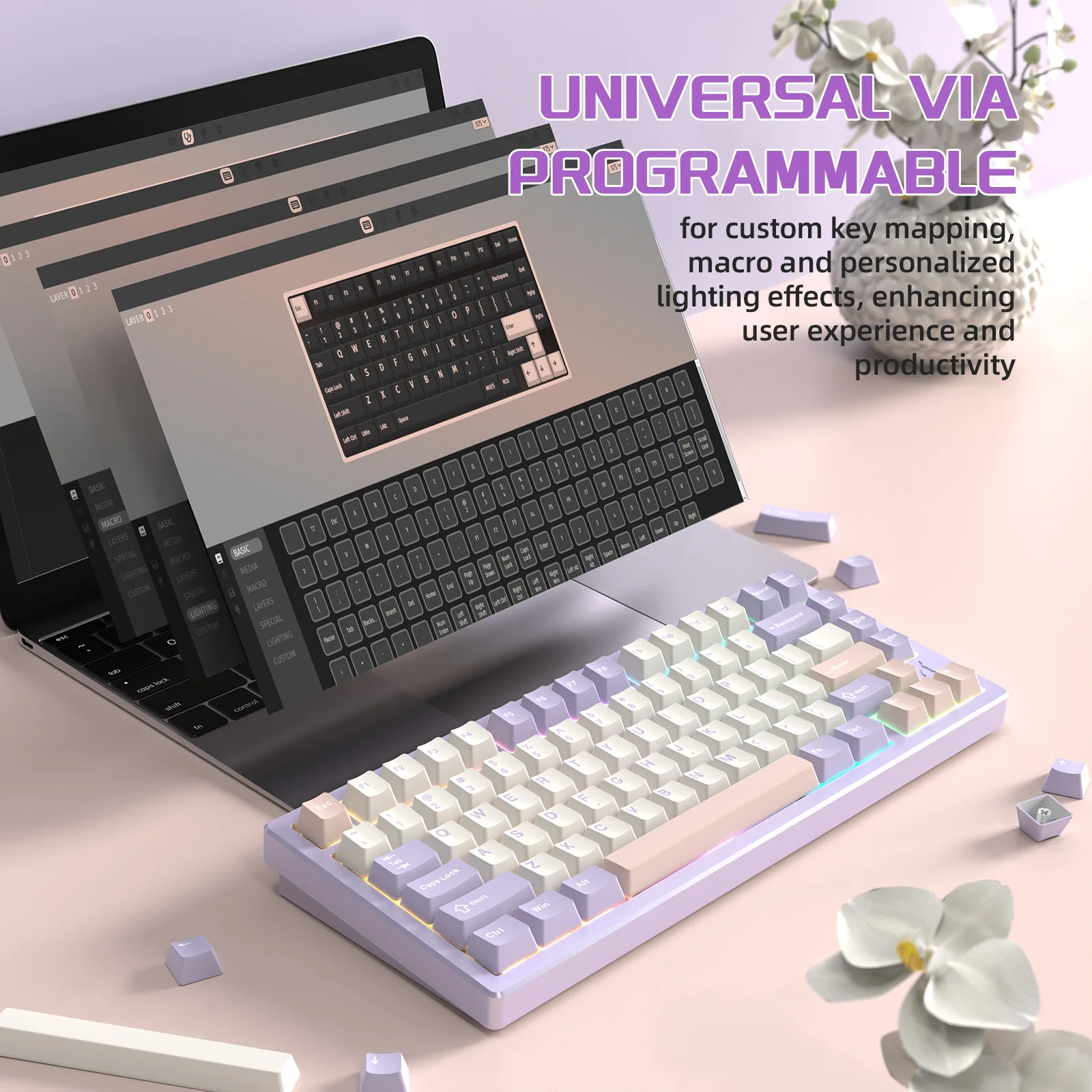 ATTACK SHARK X75 Full Aluminum Keyboard - Image 12