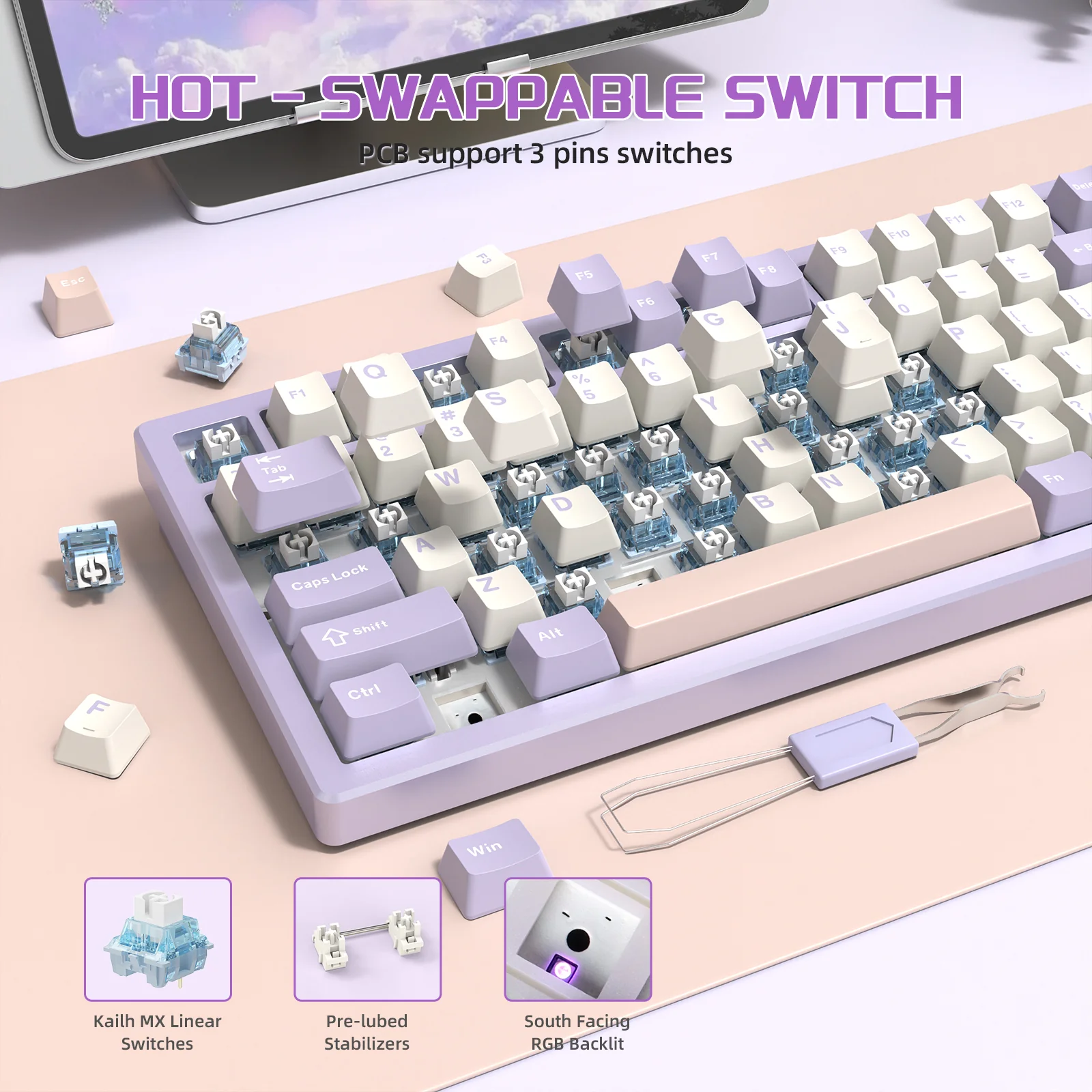 ATTACK SHARK X75 Full Aluminum Keyboard - Image 14