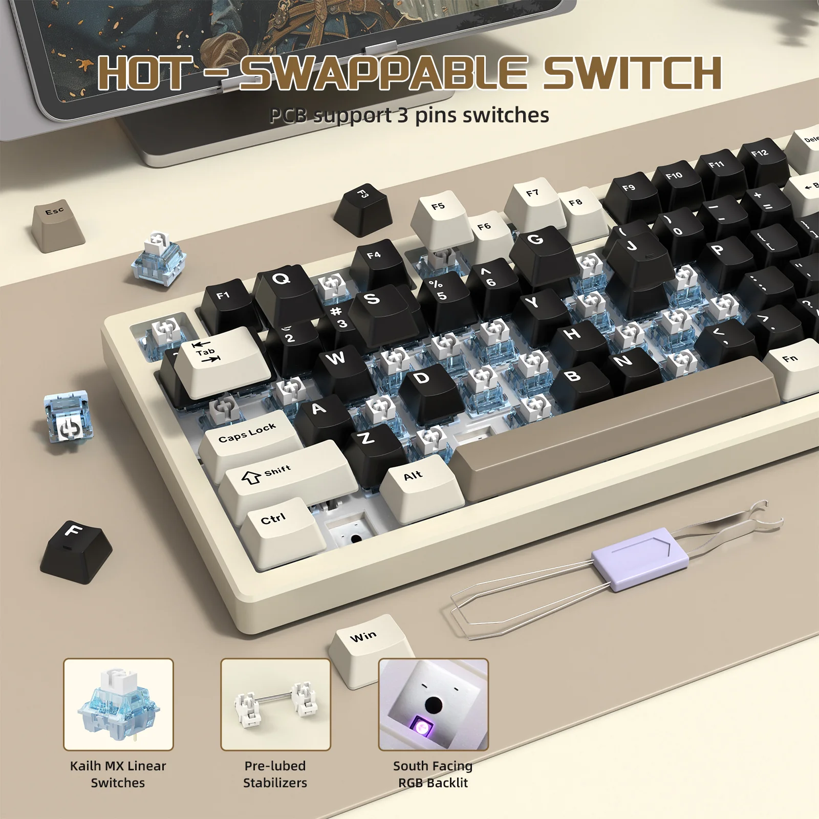 ATTACK SHARK X75 Full Aluminum Keyboard - Image 22