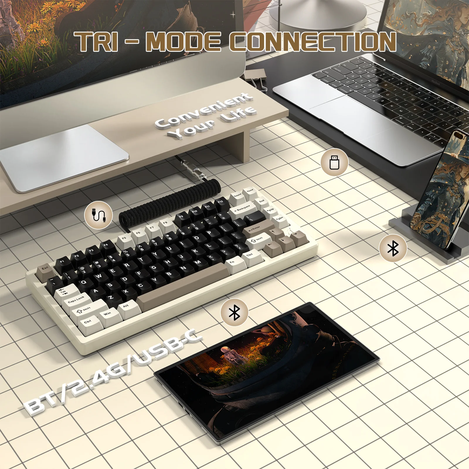 ATTACK SHARK X75 Full Aluminum Keyboard - Image 36