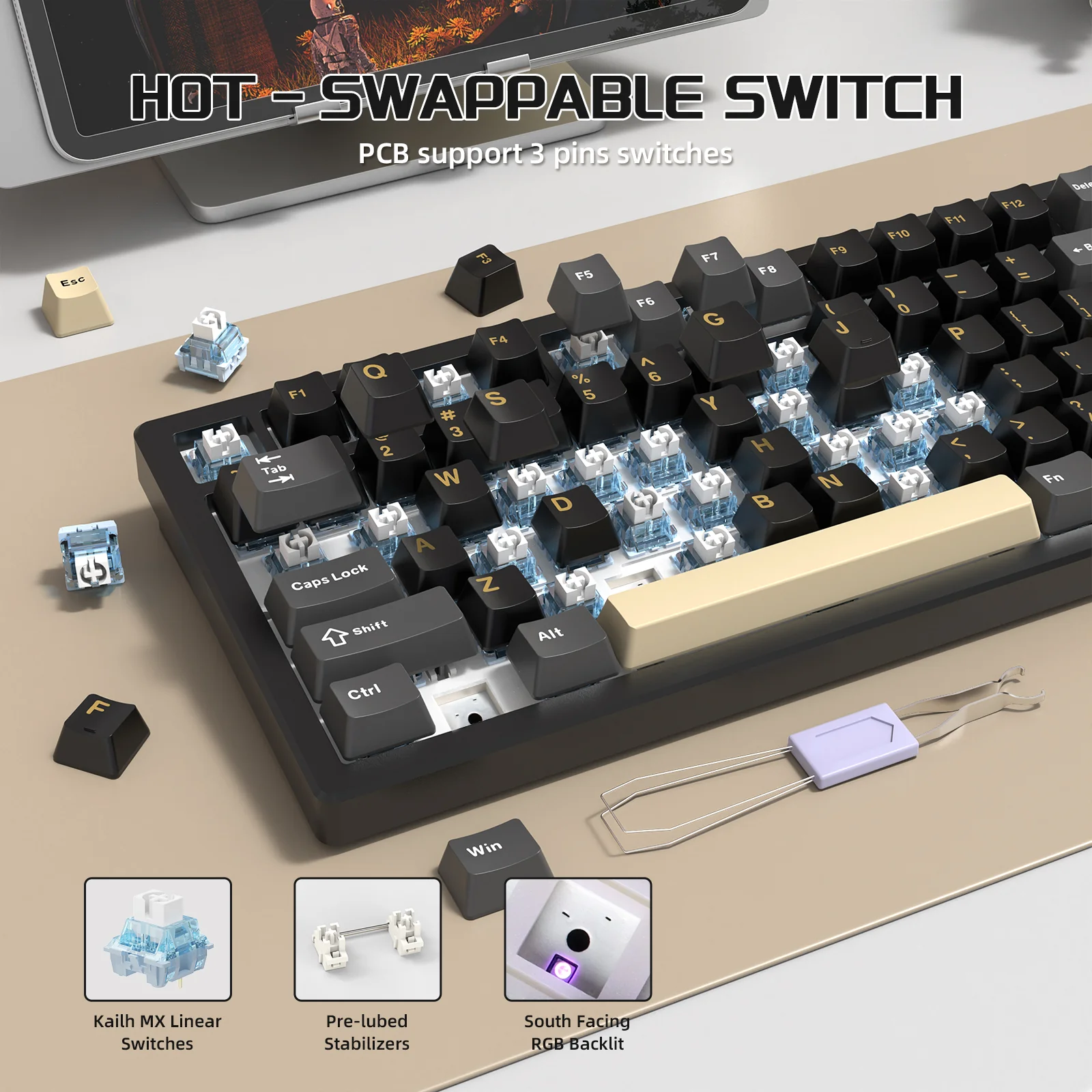 ATTACK SHARK X75 Full Aluminum Keyboard - Image 41