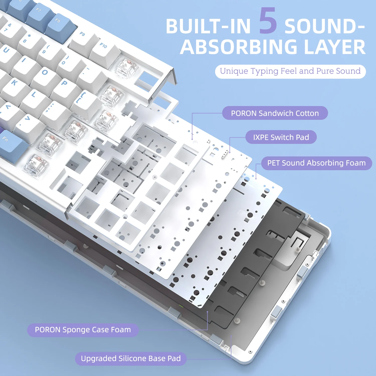ATTACK SHARK X85 Wireless Mechanical Keyboard - Image 15