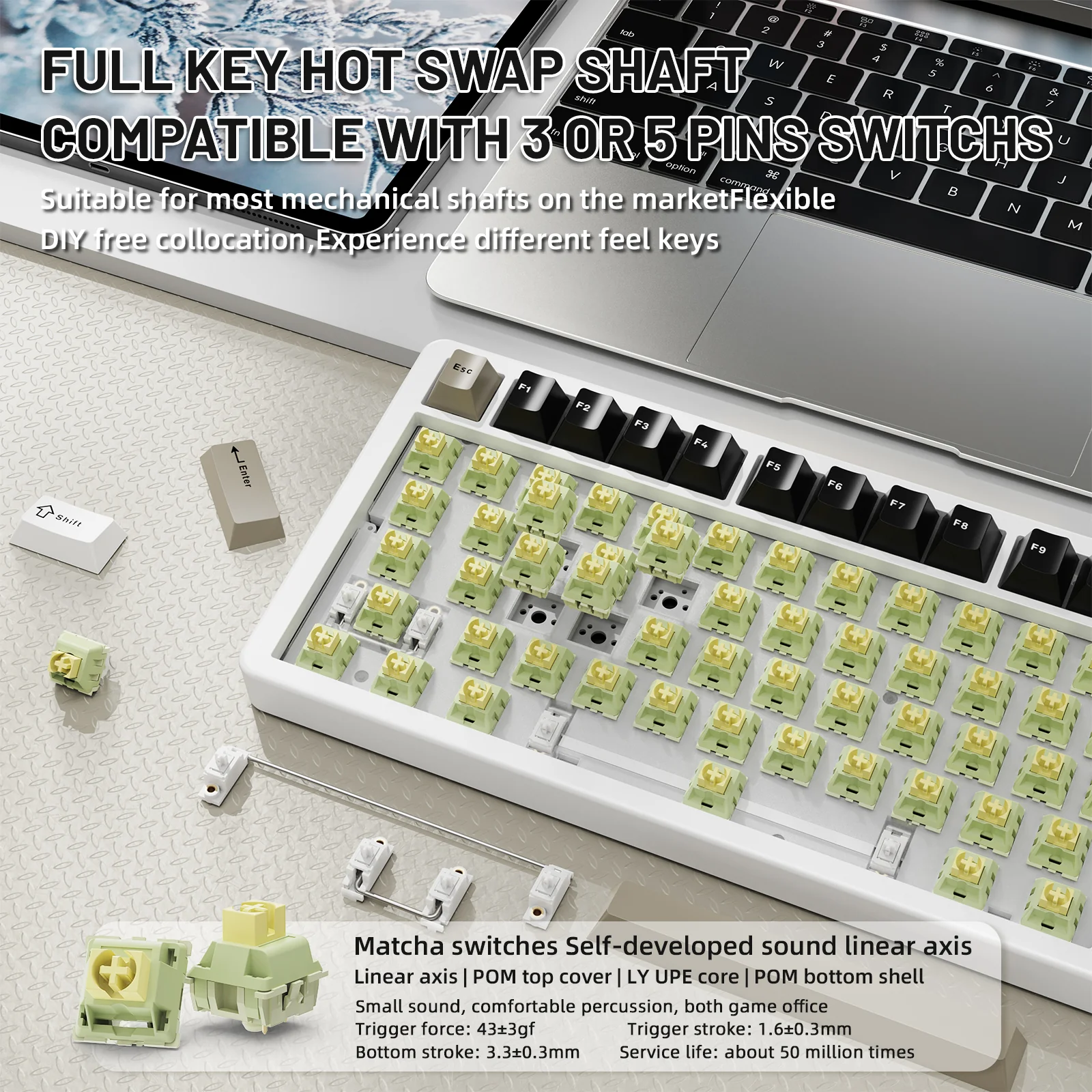 ATTACK SHARK X86 Full Aluminum Keyboard - Image 8