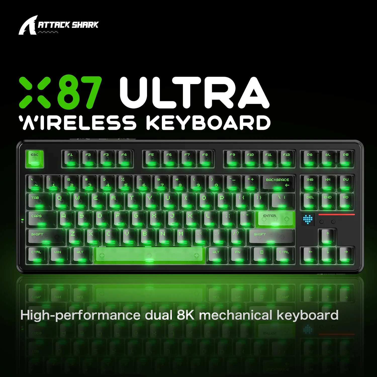 ATTACK SHARK X87 ULTRA Wireless Mechanical Keyboard With 8K Wireless Receiver - Image 4