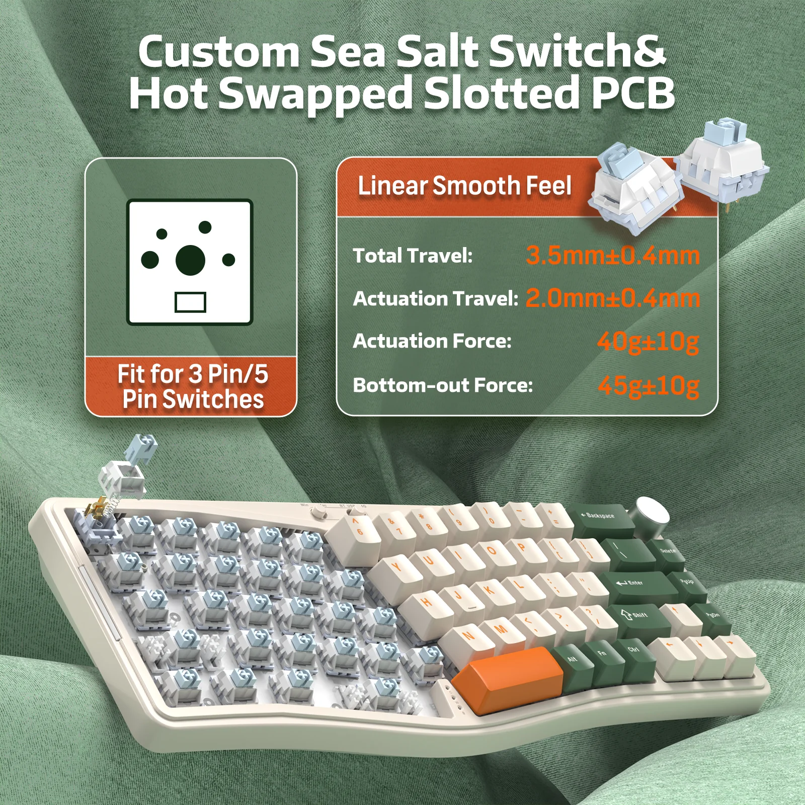 ATTACK SHARK x AJAZZ AKS068 PRO Alice Wireless Mechanical Keyboard - Image 5