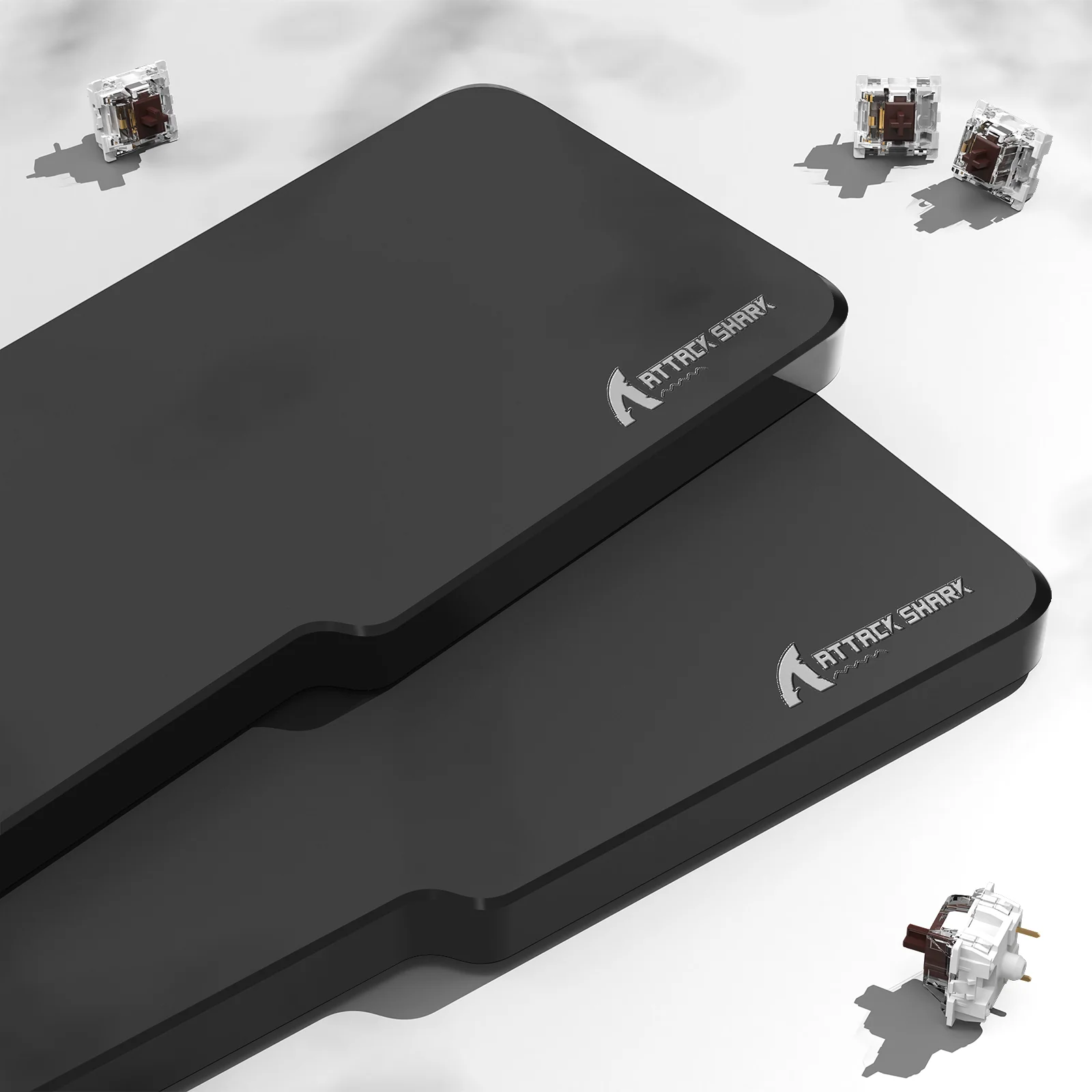 ATTACK SHARK Black Acrylic Wrist Rest - Image 5