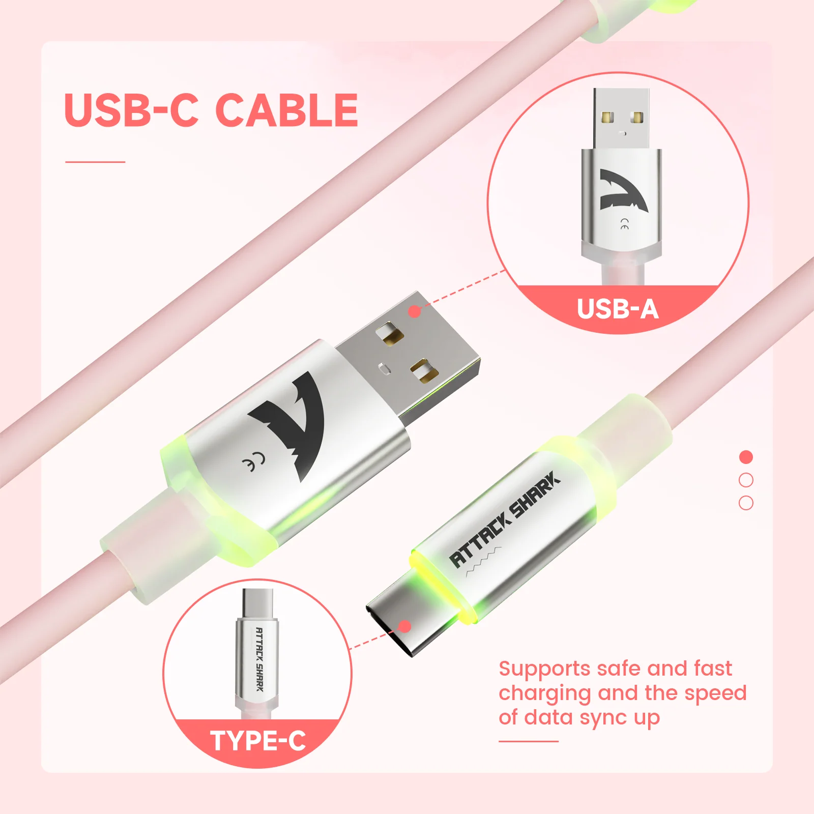 ATTACK SHARK C01Ultra Custom Aviator Cable for 8KHz Magnetic Keyboard - Image 45