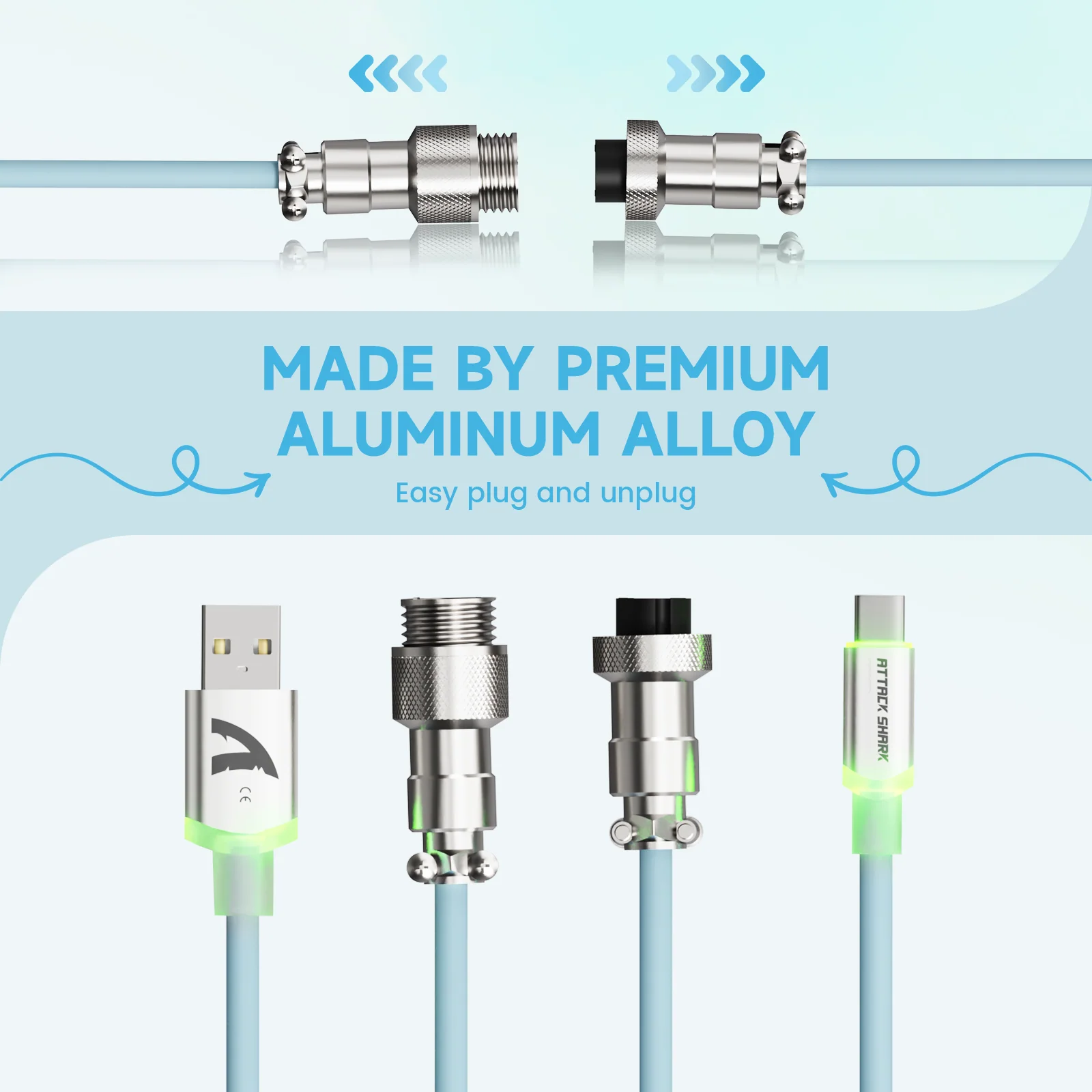 ATTACK SHARK C01Ultra Custom Aviator Cable for 8KHz Magnetic Keyboard - Image 73