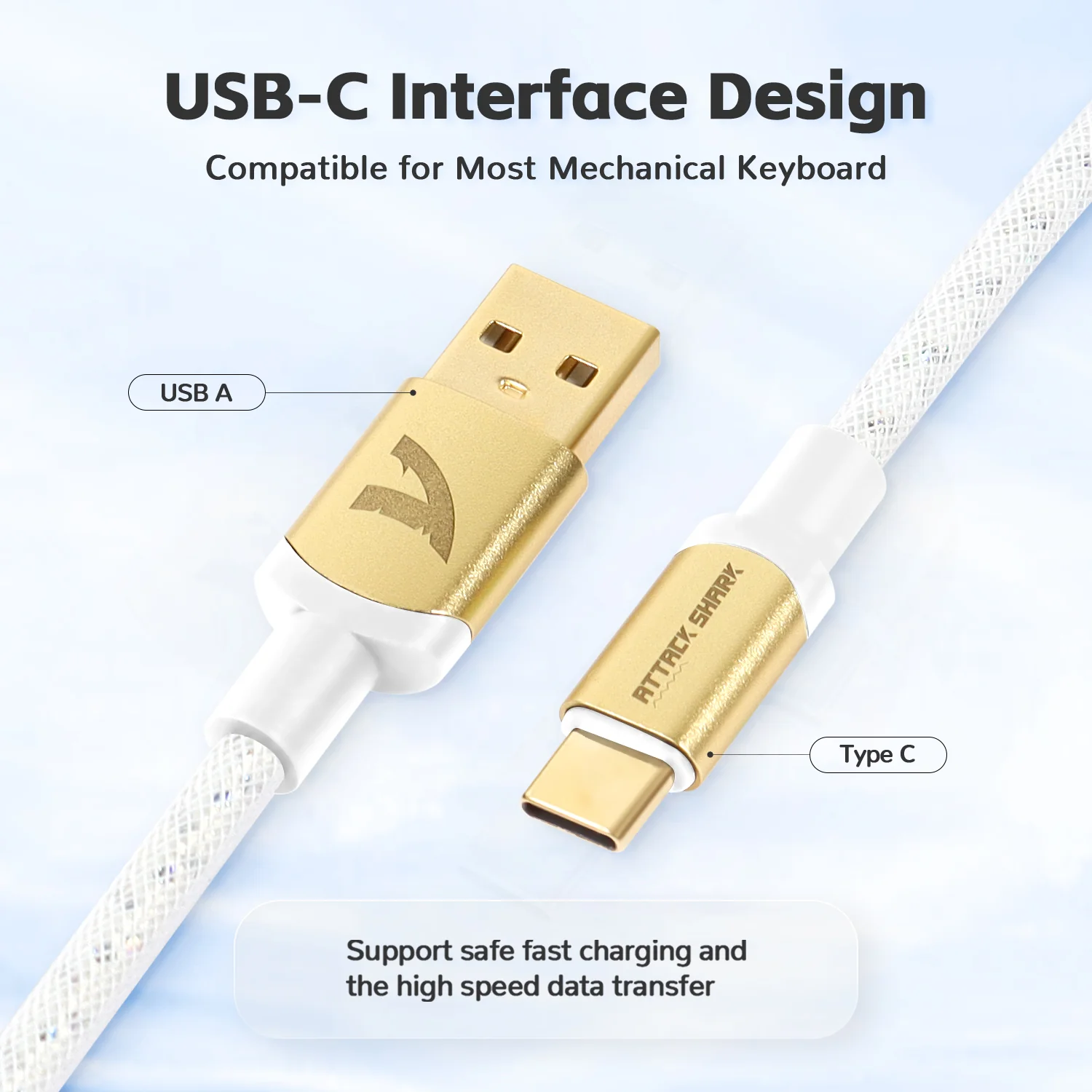 ATTACK SHARK C03 COILED CABLE - Image 6