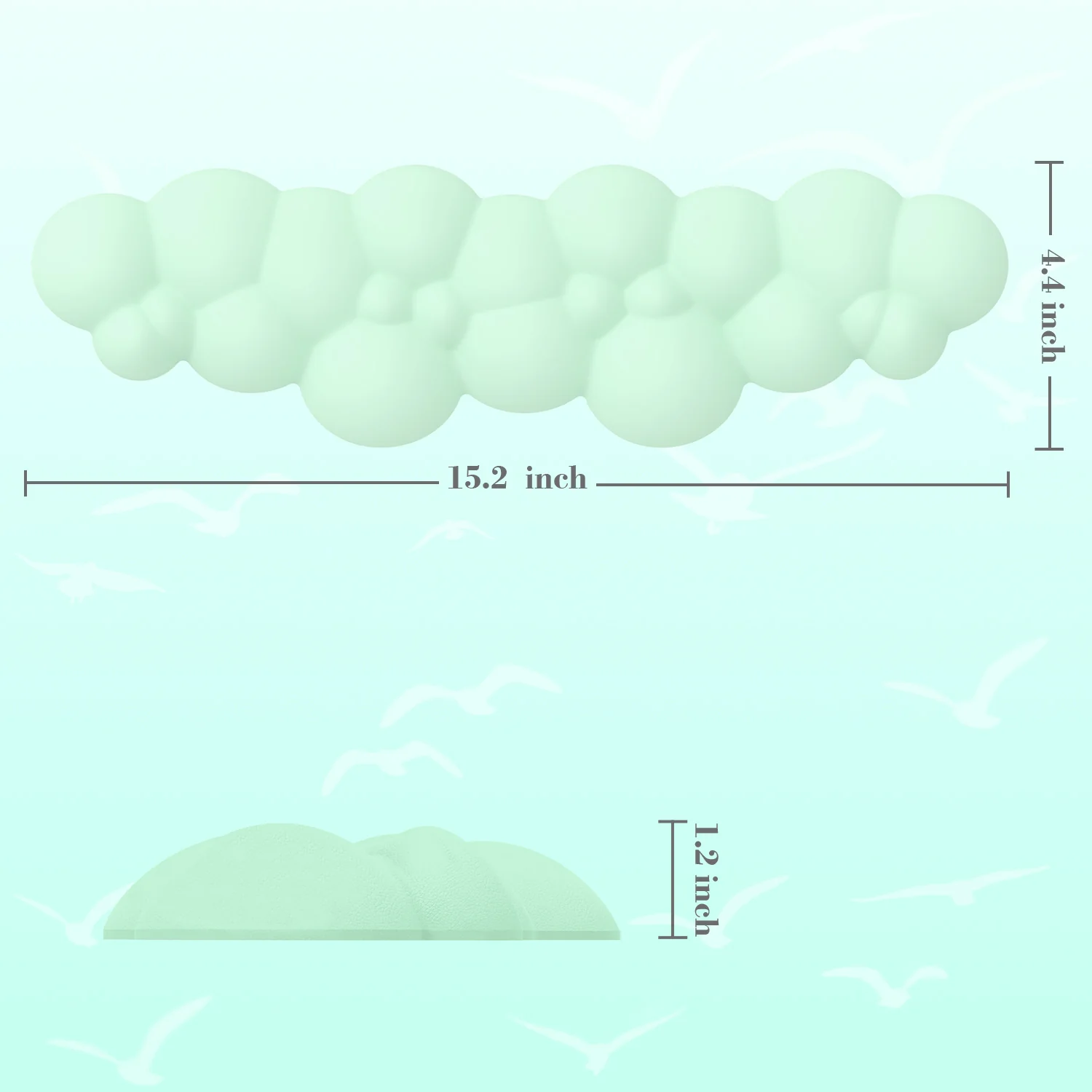 ATTACK SHARK Cloud Keyboard Wrist Rest - Image 104