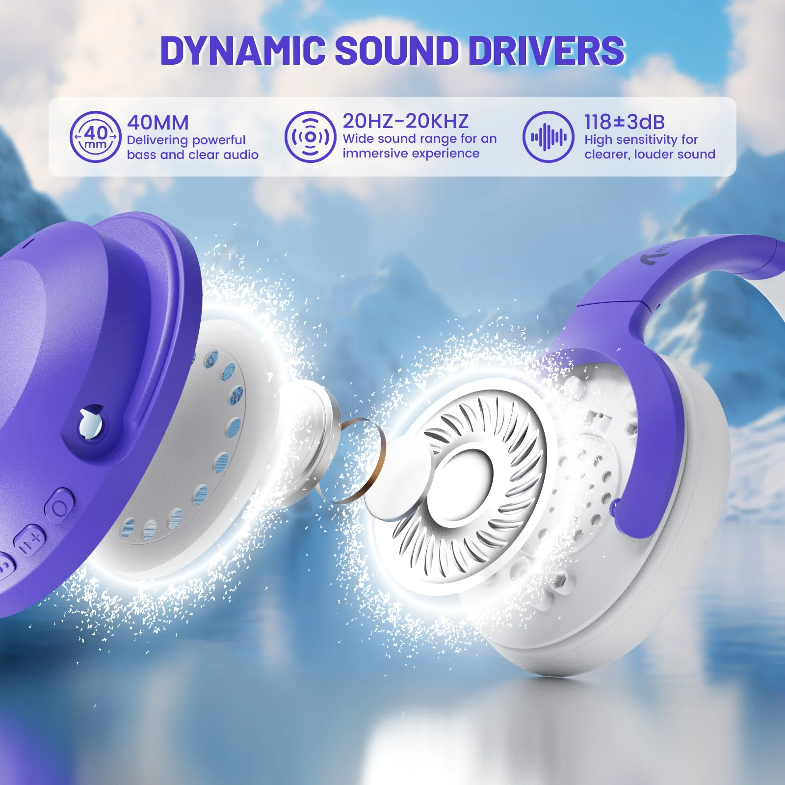 ATTACK SHARK G300 ANC Foldable Ultra-Light Dual-Mode Headphones - Image 27