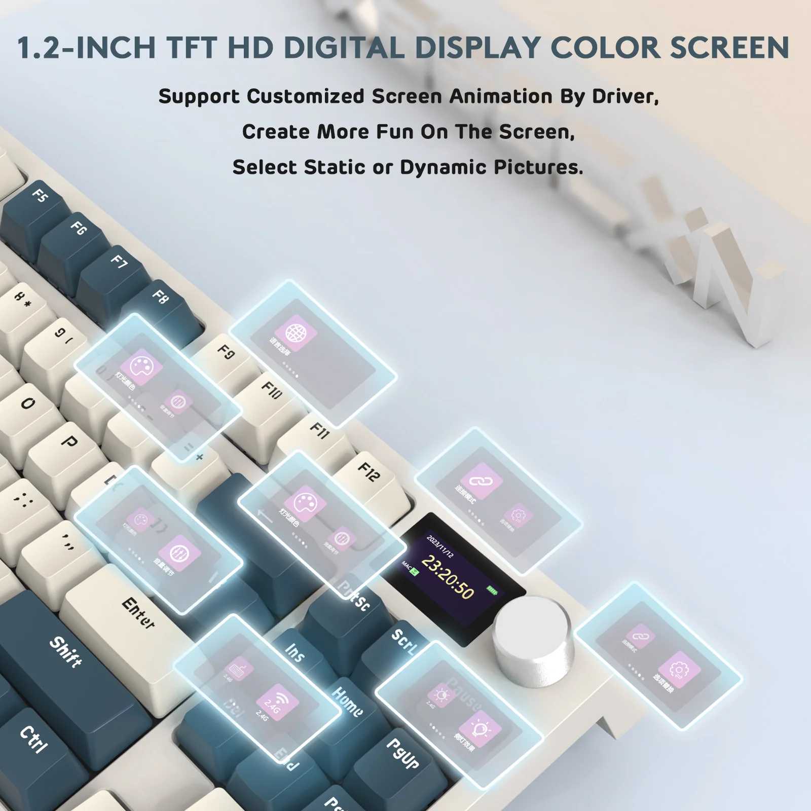 ATTACK SHARK K86 Wireless Mechanical Keyboard with Coiled Cable - Image 22