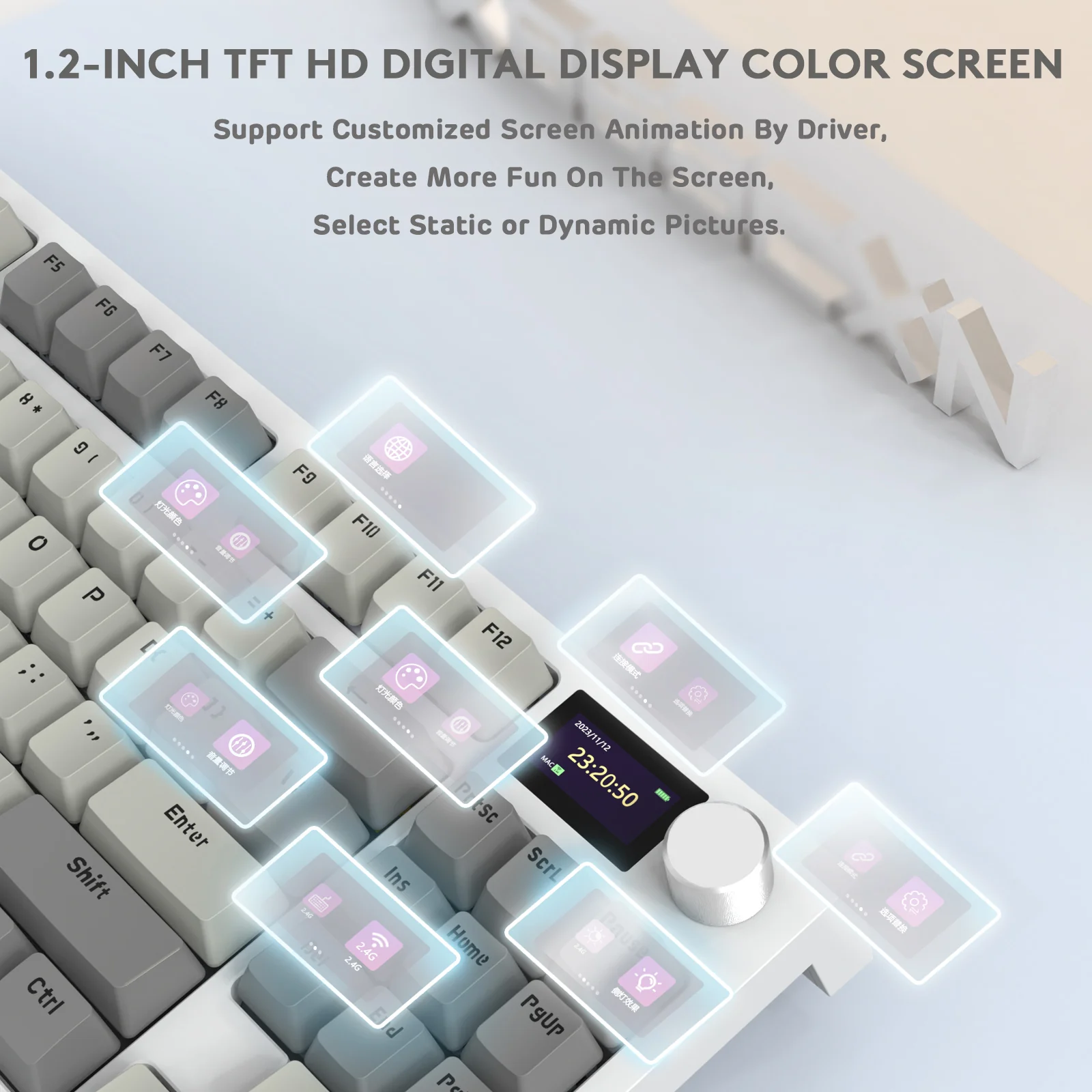 ATTACK SHARK K86 Wireless Mechanical Keyboard with Coiled Cable - Image 4