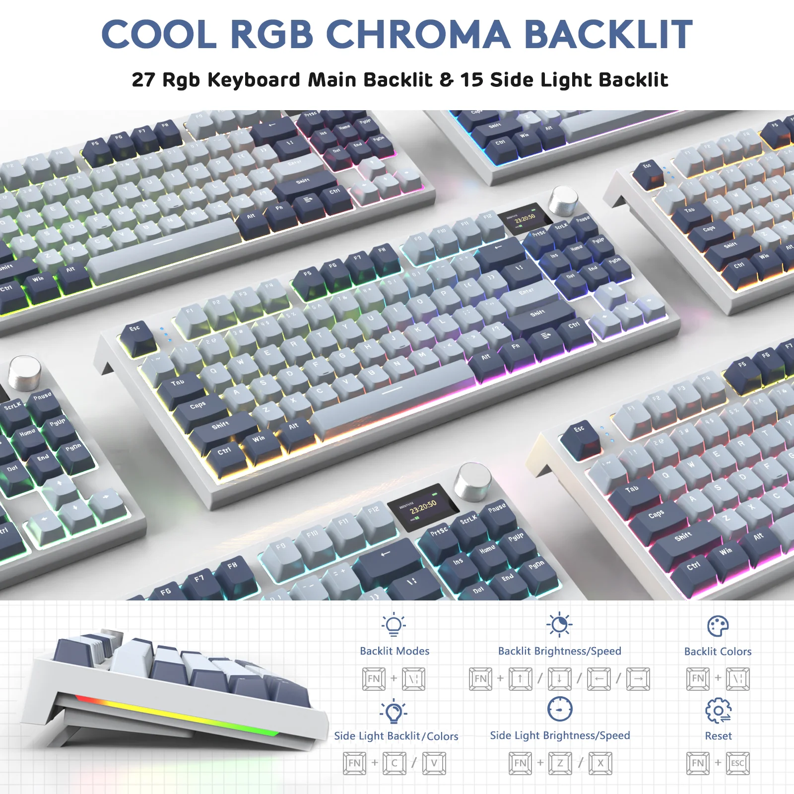 ATTACK SHARK K86 Wireless Mechanical Keyboard with Coiled Cable - Image 41